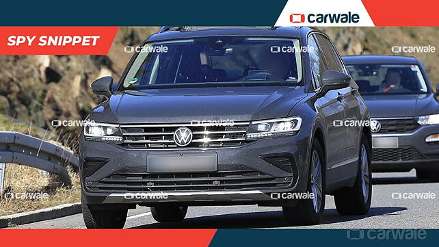 Volkswagen Tiguan facelift spotted completely undisguised