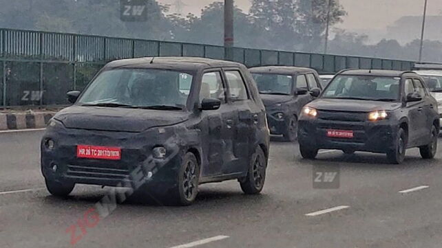Maruti Suzuki's Wagon R based EV spotted testing yet again