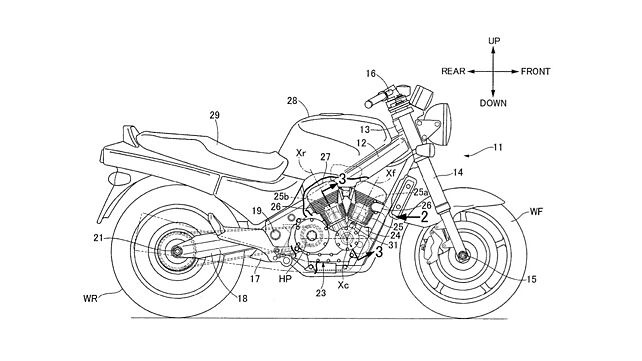 Honda naked roadster with V-twin engine revealed via leaked patents