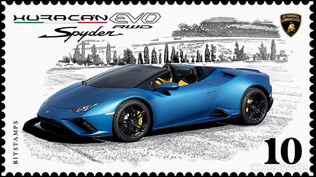 Lamborghini launches collector’s digital stamp for Huracan Evo RWD Spyder