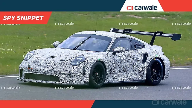 New Porsche 911 GT3 R race car spied on the Nurburgring track New Porsche 911 GT3 R race car spied on the Nurburgring track