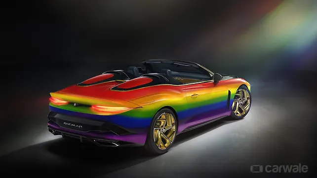 Bentley Mulliner Bacalar gets a unique rainbow paint job Bentley Mulliner Bacalar gets a unique rainbow paint job