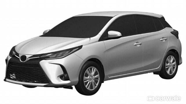 Toyota Yaris facelift leaked in patent images