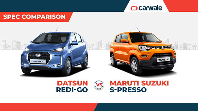Spec comparison: Datsun Redigo Vs Maruti Suzuki S-Presso