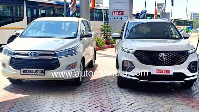 MG Hector Plus spotted sans camouflage ahead of launch this month