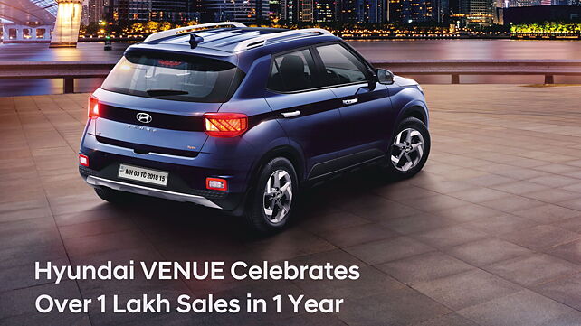 Hyundai celebrates over 1 lakh unit sales of the Venue in a year