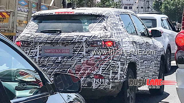 Jeep Compass facelift spied testing in India