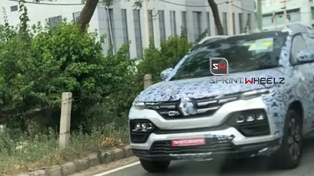 Renault Kiger continues testing; front design leaked Renault Kiger continues testing; front design leaked