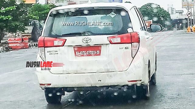 Toyota Innova Crysta CNG variant spotted testing again