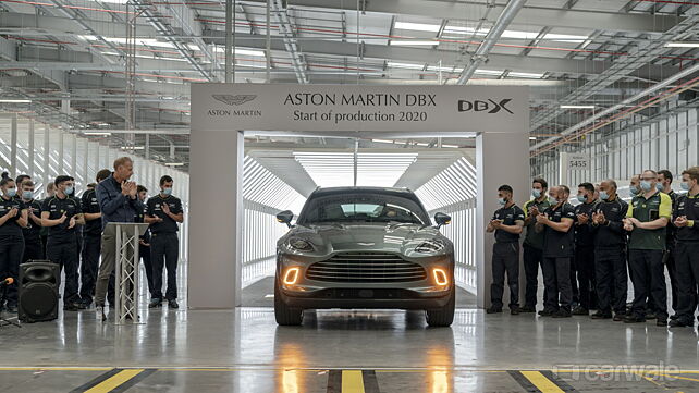 Aston Martin DBX production officially begins; first unit rolls off the line