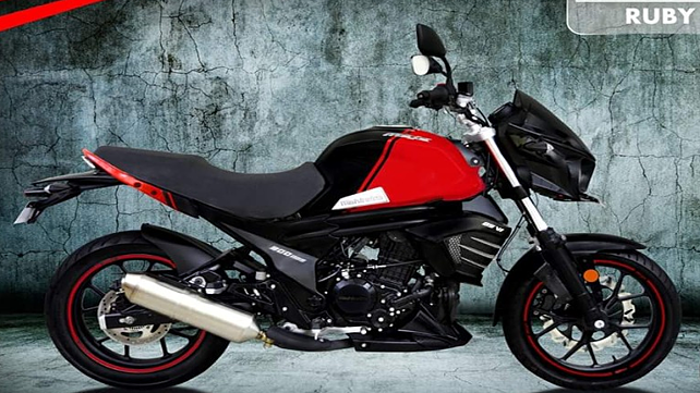 Mahindra Mojo 300 BS6 Ruby Red paint revealed ahead of launch