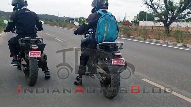 BMW G310GS left rear three quarter