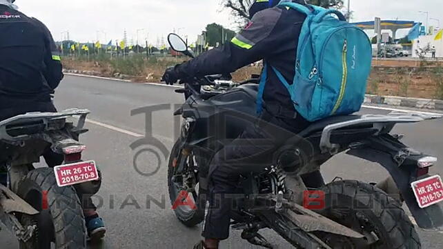 BMW G310GS left rear three quarter