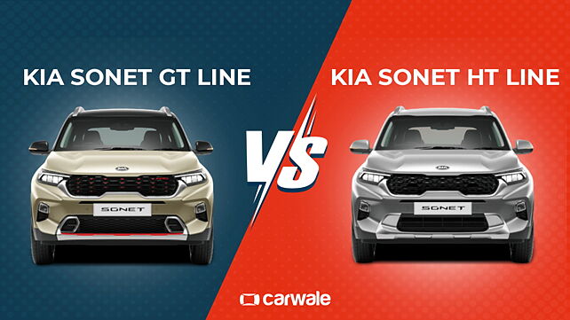 Kia Sonet GT Line vs HT Line: Feature comparison