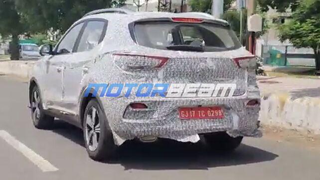 MG ZS Petrol begins testing in India