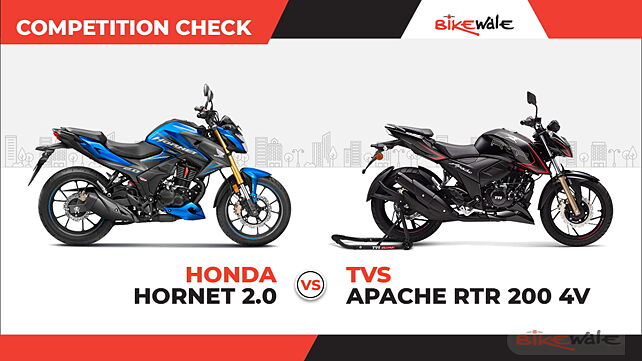 Honda Hornet 2.0 vs TVS Apache RTR 200 4V: Competition Check