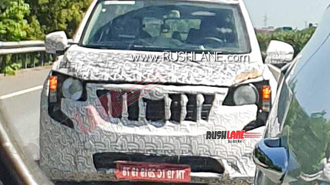 New-gen Mahindra XUV500 spied on test once again
