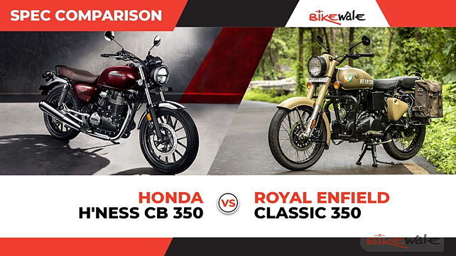 Honda Hness CB 350 vs Royal Enfield Classic 350: Spec Comparison 