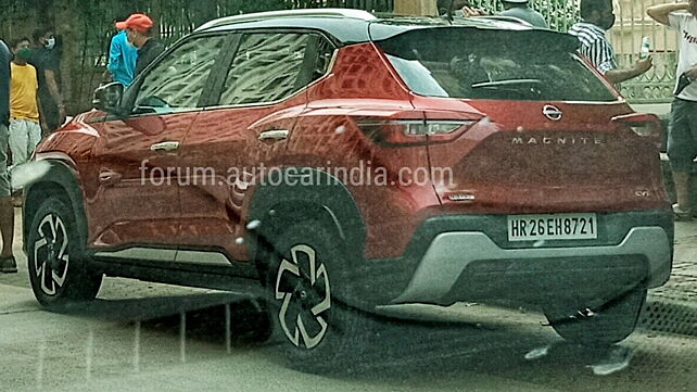 Nissan Magnite CVT spied during TVC shoot