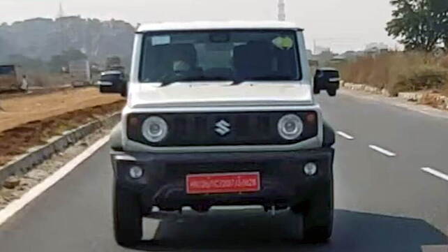 Maruti Suzuki Jimny spied testing on Indian roads
