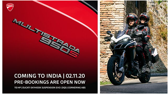 Ducati Multistrada 950 S India launch scheduled on 2 November
