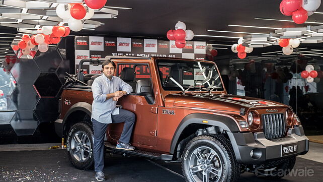 New Mahindra Thar deliveries begin; first unit handed over to auction winner