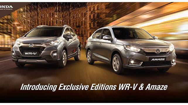 Honda Amaze and WR-V Exclusive Editions launched in India