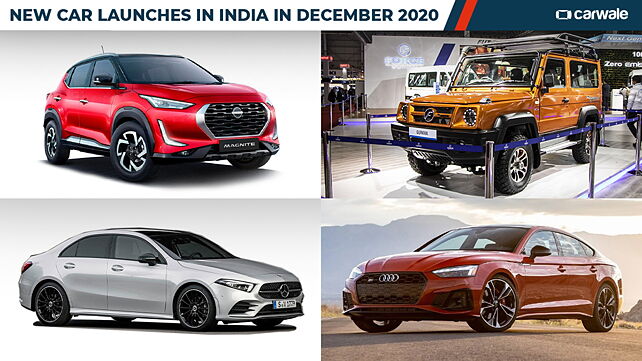 New car launches in India in December 2020