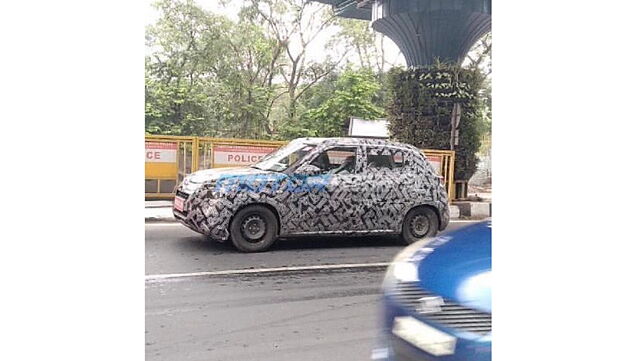 New Citroen sub-four metre SUV spotted testing once again