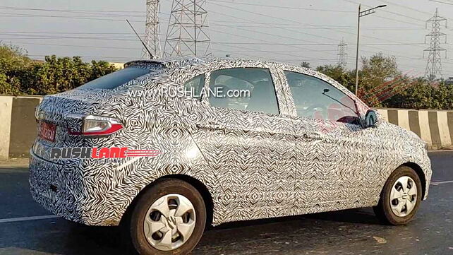 Camouflaged Tata Tigor spied testing. Is it turbo petrol?