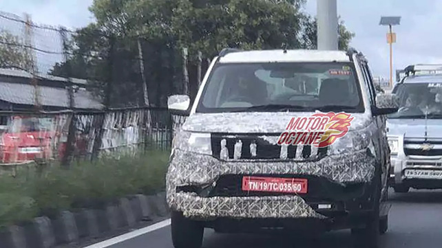 BS6 Mahindra TUV300 facelift spied on test