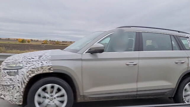 Skoda Kodiaq Facelift spotted testing; likely to launch in India soon