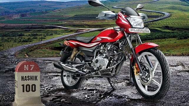 Bajaj Platina 100 Right Front Three Quarter