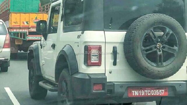 Mahindra Thar spotted in new exterior colour shades