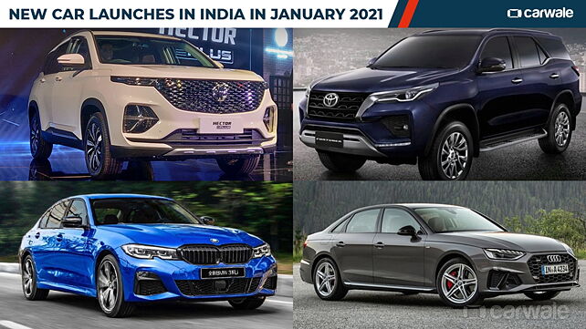 New car launches in India in January 2021