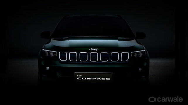 Jeep Compass facelift teased ahead of unveiling next week