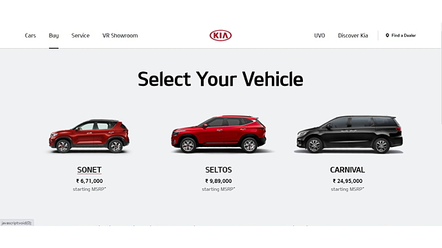 Kia Sonet – Online Configurator Guide - CarWale