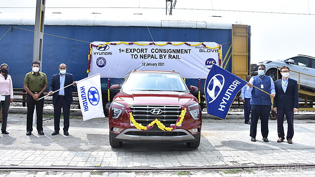 Hyundai begins export of vehicles to Nepal by railways