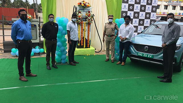 MG Motor and Tata Power install 60 kW Superfast EV charging station in Mangaluru