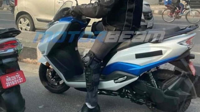 Suzuki Burgman Electric Spotted Testing Again Bikewale