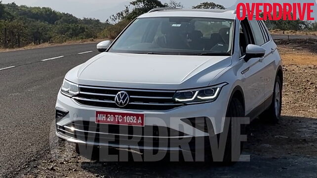Volkswagen Tiguan facelift spied testing in India