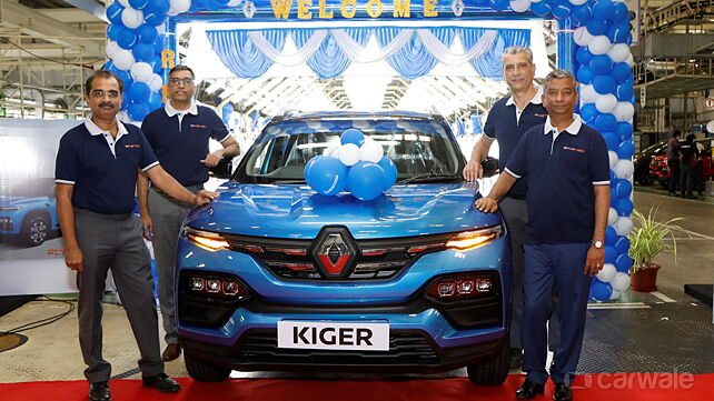 Renault Kiger production begins; first unit rolls out from Chennai plant