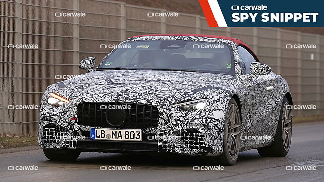 New Mercedes-Benz SL soft-top variant spotted testing