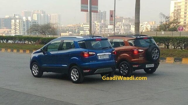 Ford EcoSport SE variant spotted during TVC shoot; launch likely soon