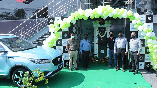MG Motor and Tata Power set up first 50kW superfast EV charging station at Chennai