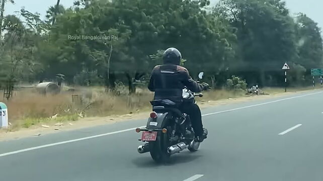 Upcoming Royal Enfield 650cc motorcycles spied testing