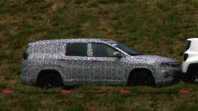 Jeep upcoming seven-seat SUV spied testing