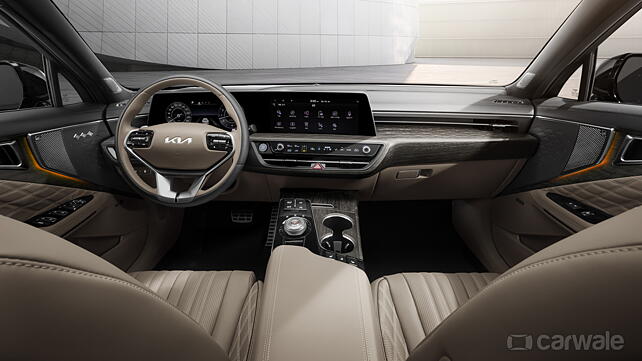 Kia K8 interior revealed with upmarket and premium features - CarWale