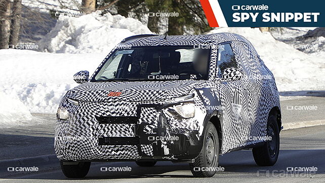 India-bound Citroen C21 compact SUV spied testing
