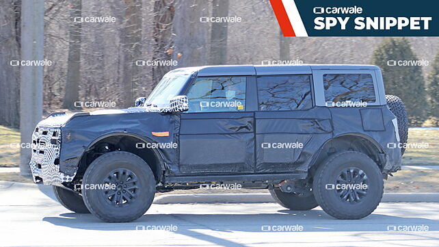 New variant of Ford Bronco SUV with hybrid tech seen on test